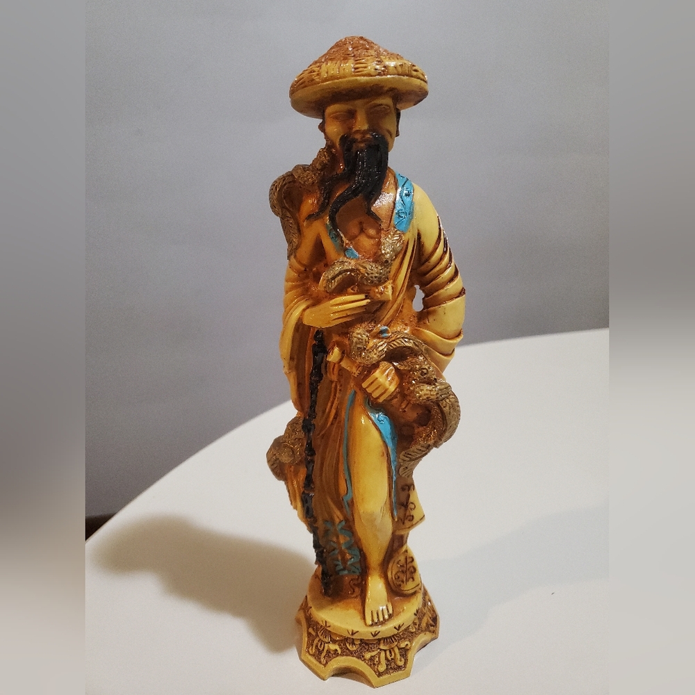Vintage 1950's/60's Artmark Japanese Man Resin Figurine Made in Italy